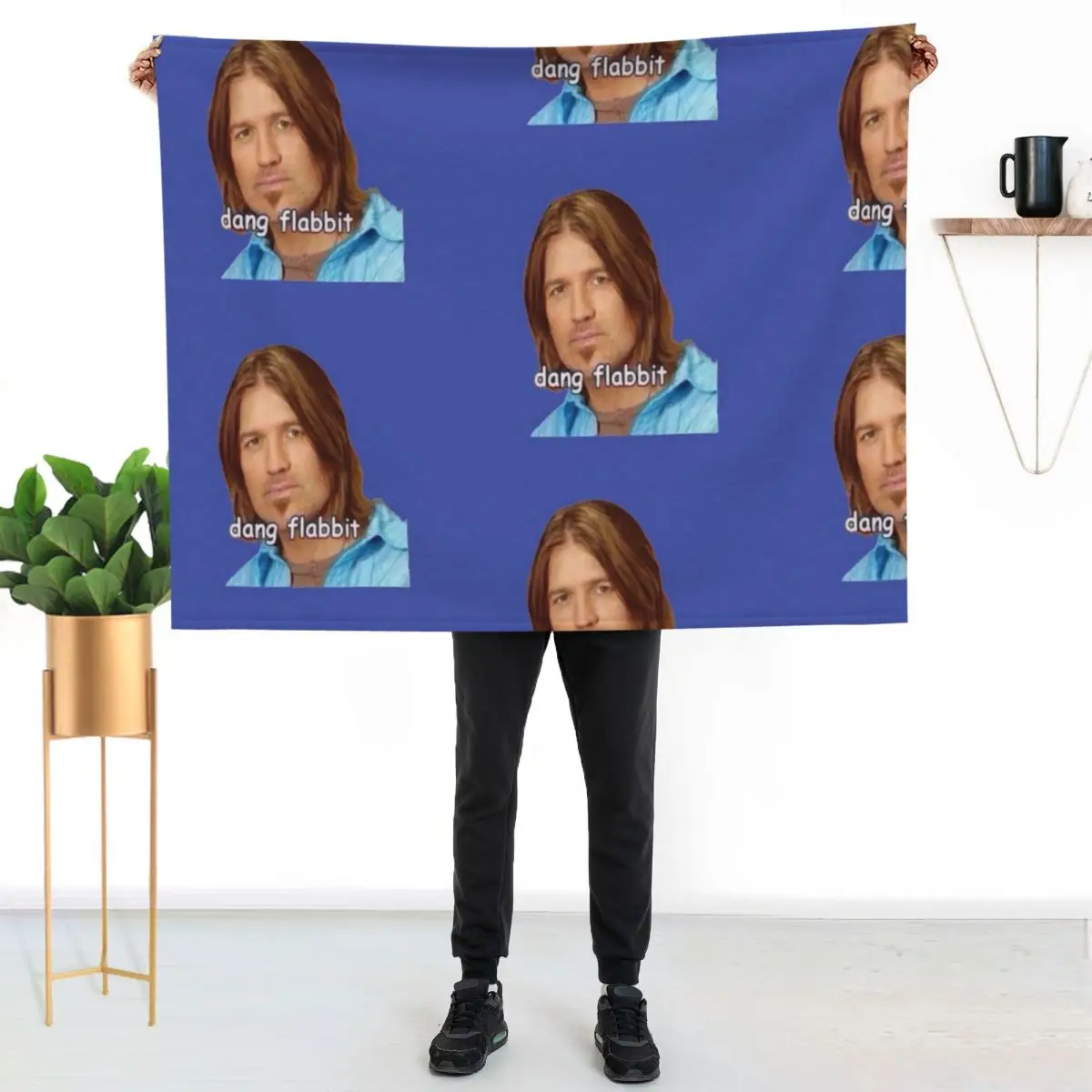 

dang flabbit billy ray cyrus Throw Blanket Anti Shedding Soft Fuzzy Blanket for Home