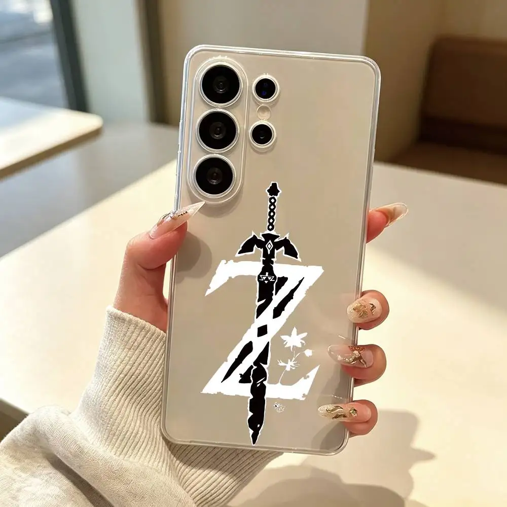 Game The Legend of Z-Zelda Phone Case For Samsung S25,S24,S21,S22,S23,S30,Ultra,S20,Plus,Fe Transparent Cover