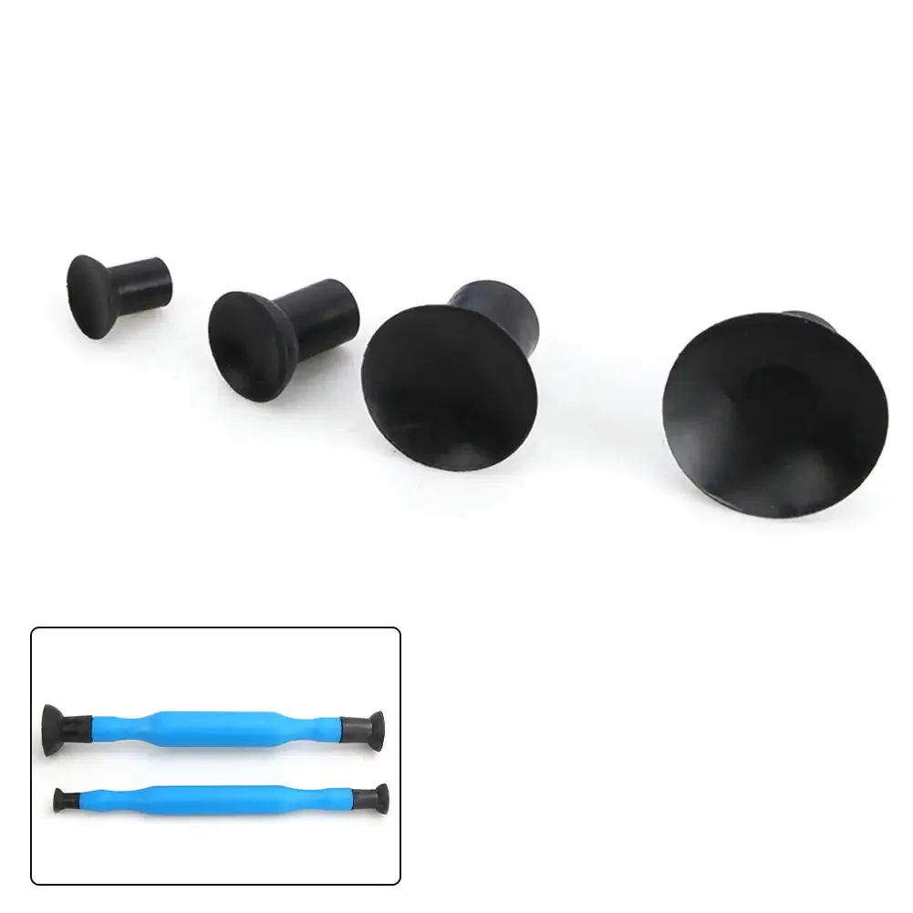 4pcs/set 15/20/30/35mm Valve Lapping Sticks Sucker for Auto Motorcycle Cylinder Engine Valves Grinding Tool Rubber Head Fittings