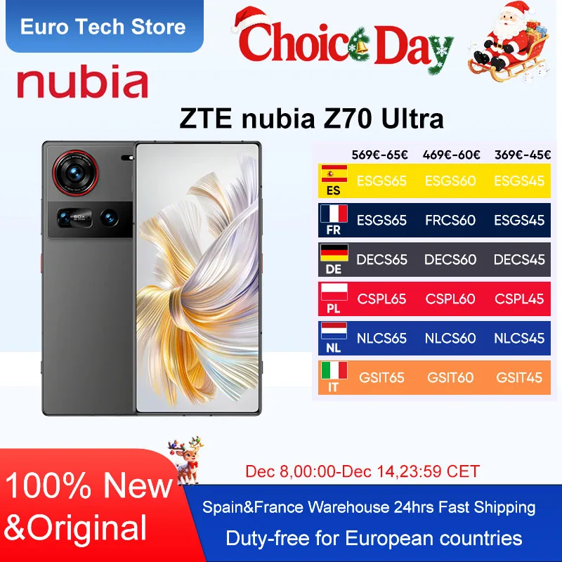 Nubia Z70 Ultra Smartphone 5G 6.85 ''144Hz caméra à affichage complet 6150mAh batterie IP68 étanche NFC Version mondiale 100% nouveau Nubia Z70 Ultra Smartphone 5G 6.85 ''144Hz caméra à affichage complet 6150mAh batterie IP68 étanche NFC Version mondiale 100% nouveau