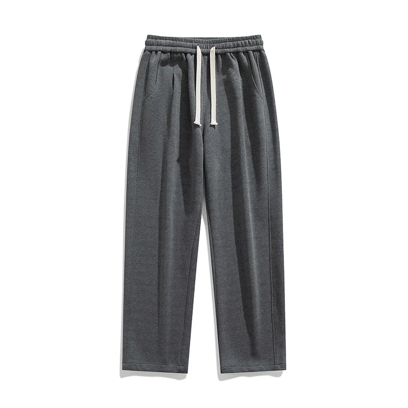 أربعة مواسم الرياضة في الهواء الطلق اللياقة البدنية الجري عارضة السراويل واسعة الساق مريحة للتنفس المألوف عارضة السراويل مستقيم الساق #5