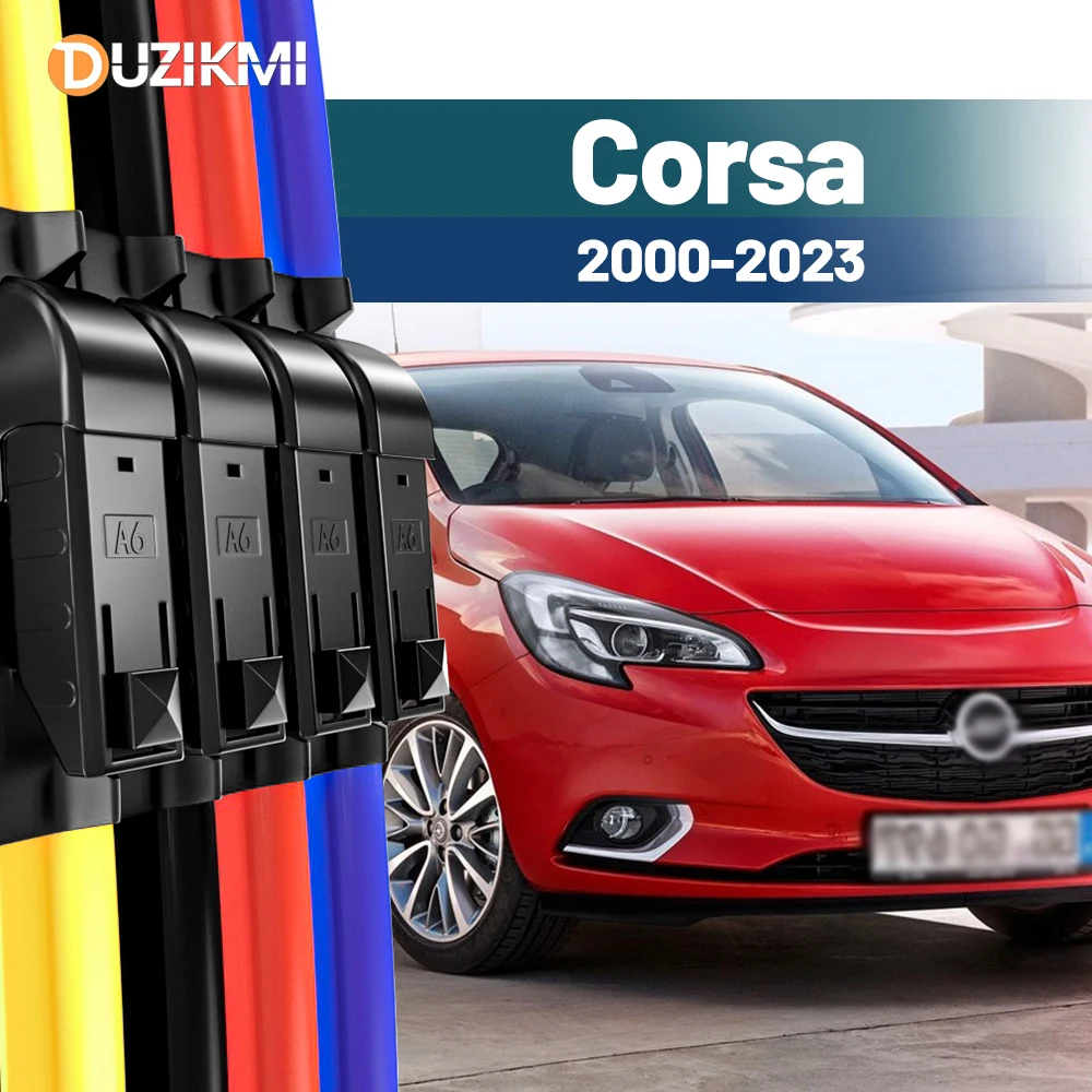 

Для Opel Corsa C D E F 2000-2023 2017 2018 2019 2020 2021 2022 2023 2024 2 шт. щетки стеклоочистителя переднего стекла красный синий