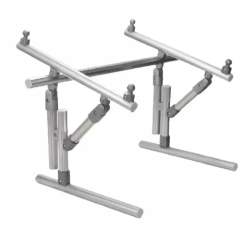 Bed & Desk Two-in-One Reinforced Cross-stitch Frame Bed, Aluminum Alloy Reinforced Adjustable Stitch Frame Android-style Lock - view 4