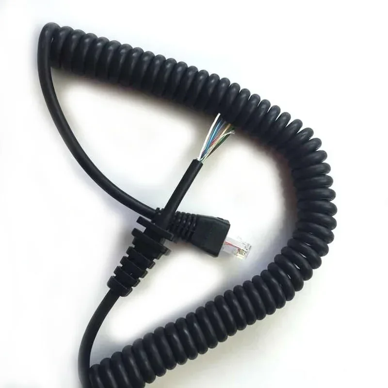 10pcs For YAESU VX2108 VX2208 VX2508 Mobile Radio Replacement RJ45 8 Pin MH-67A8J Handheld Speaker Microphone Cable Cord