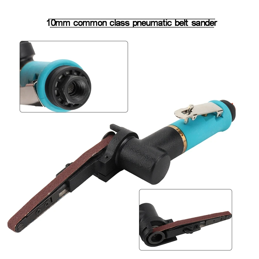 Air Belt Sander Pneumatic DIY Sanding Belt Angle Grinder Grinding Machine Welding Parts 10*330mm