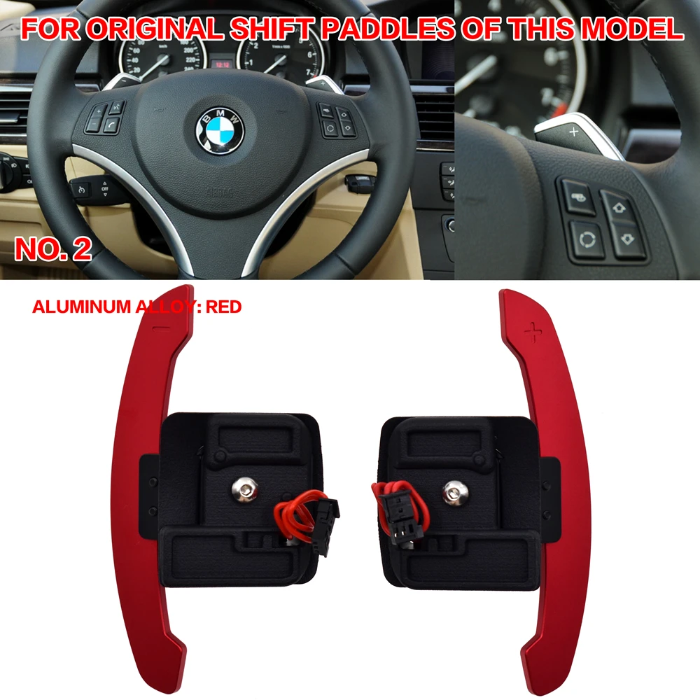 Carbon fiber magnetic paddle shifters are suitable for BMW E90 M3 E92 M3 E93 M3 X5M X6M E70 E71 steering wheel paddle shifters