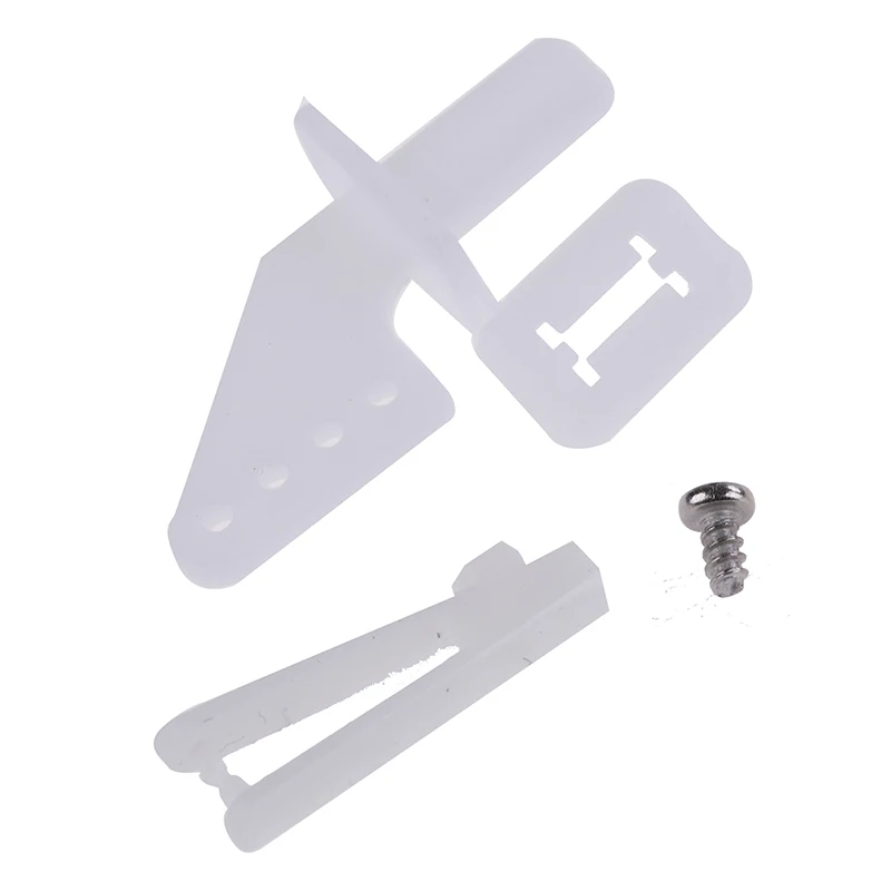 100PCS Four Hole RC Model Fixed Wing Aircraft Adjuster Pull Rod Plastic Nylon Control Horn Clevis Lock Collet Rudder Motor Compo