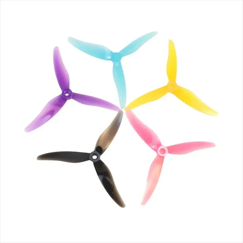 NEW2PairsMixed Color Gemfan 51477 5.1X4.77X3 3-Blade PC Propeller for RC FPV Racing Freestyle 5inch Drones Replacement DIY Parts