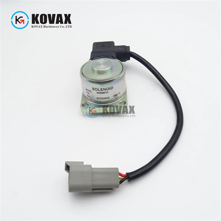 For Construction Machinery Part Diesel Engine Shut Off Valve Stop Solenoid Valve HATZ 12VDC 03938010 01660910