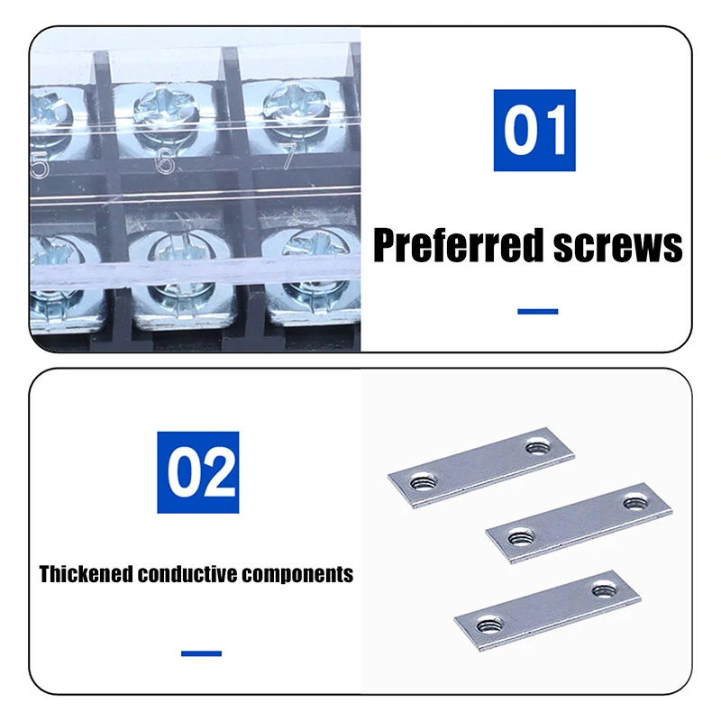 10pcs TB-1510 1512 1506 Terminal Block Terminal Strip 15A 10-position Terminal Block