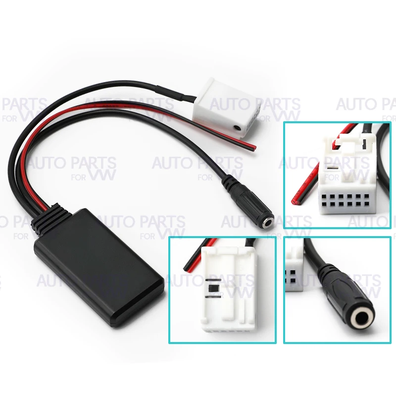 Car Bluetooth 5.0 Module Receiver Adapter Radio Stereo AUX Cable Adapter 12 Pins For BMW E60 E63 E64 E66 E81 E82 E70 E90