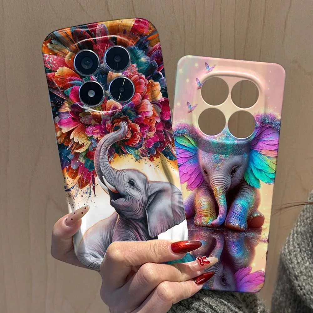 

Fashion Anime Elephant For Xiaomi Poco F3 F4 F5 F6 M3 M6 M7 X2 X4 X5 X6 X7 C75 Pro 5G Feilin Wave Oil Shell Phone Case