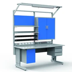 Detall- steel workbench standard sizes of workstation furniture esd electronic garage