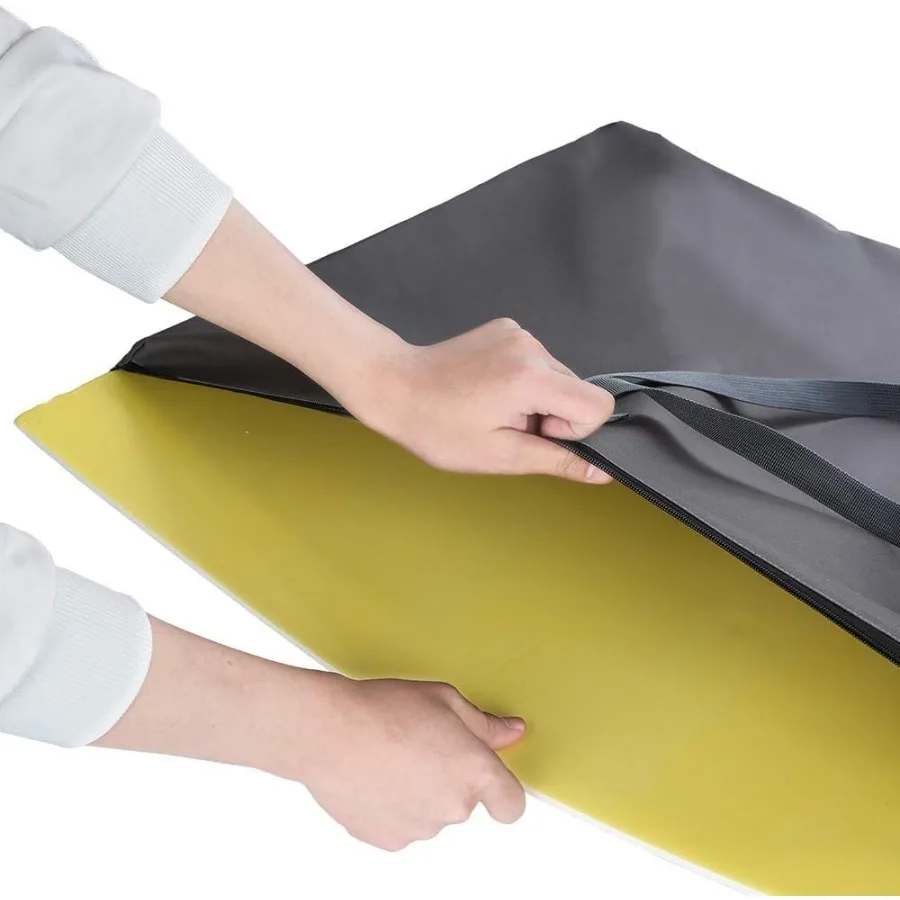 Borsa per portafoglio artistico di grandi dimensioni con tracolla in nylon 24X 36 Borsa portaoggetti leggera e impermeabile per poster, ideale per gli studenti