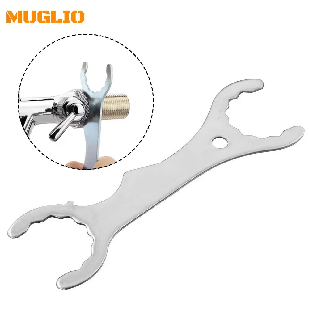 Faucet Spanner Home Brewing Wrench,  for Tap Beer Tower Coupler Multi-Use Faucet Key Tool Removal