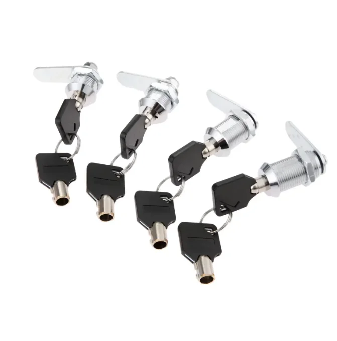 Cylinder Locks for Cabinet Door Mailbox Drawer Cupboard Box - Multiple Sizes 16mm/20mm/25mm/30mm with 2 Keys Furniture Hardware