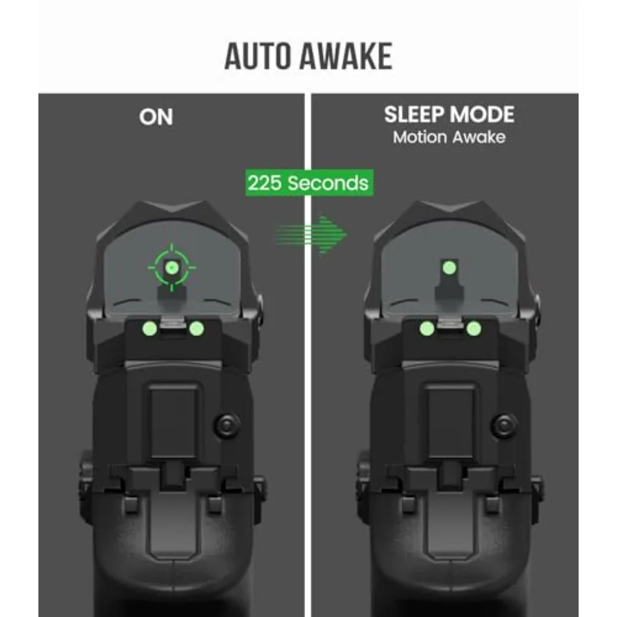 PMD506G متعدد شبكاني منظر نقطة خضراء لمسدس طبيب بصمة هزة مستيقظ 2 MOA Dot 64 MOA دائرة منعكس البصر مع بيكا