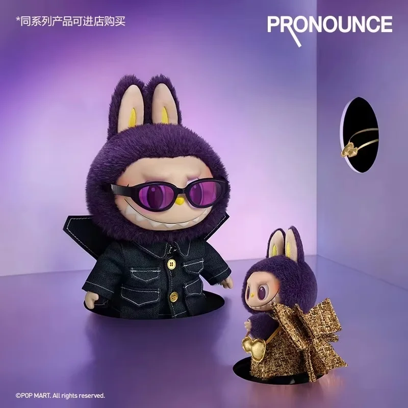 Popmart Labubu X Pronounce Wings Of Fantasy Vinyl Doll Desktop Ornaments Decoration Sofa Collection Doll Purple Labubu