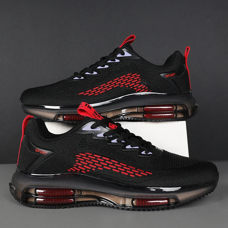 

2024 Casual Shoes Men's Tennis Thick Soled Platform Mesh Breathable Men's Sports Outdoor Trend Running Shoes Footwear for Men