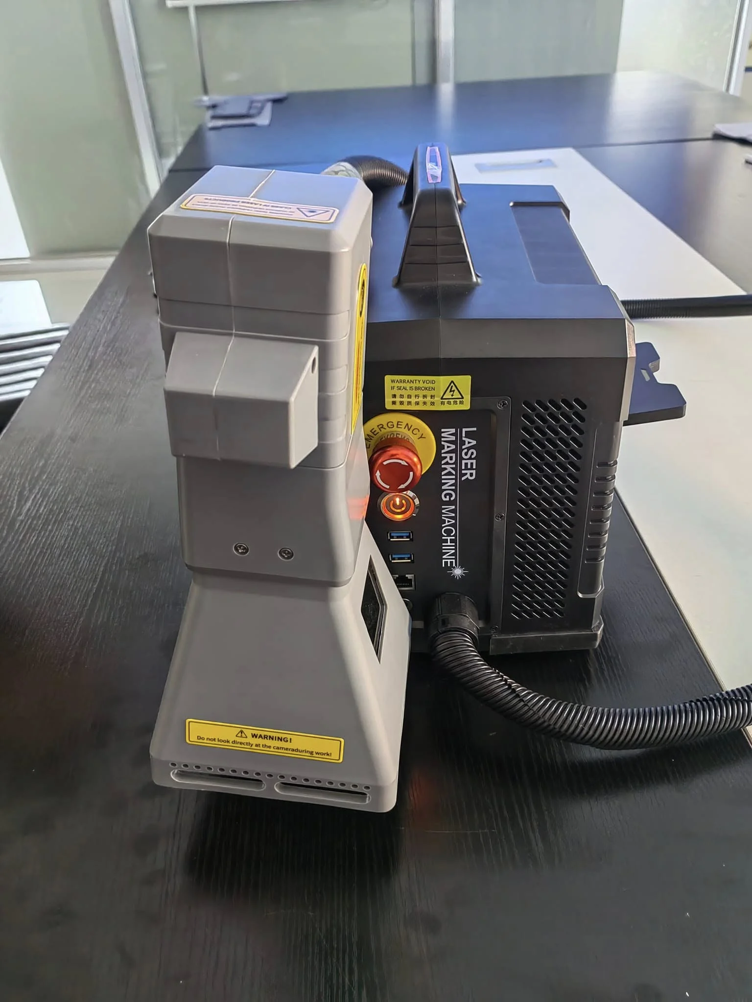 20, 30 and 50 Watts Port  le Optical    Marking Machine for Tires, Resin and Metal