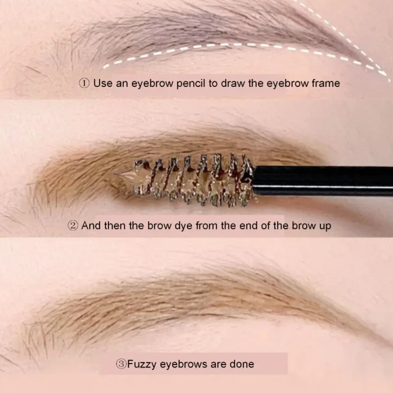 1PC Waterproof Eyebrows, Precise Application, Gentle and Light Texture, Eyebrow Cream with Brush, Mother's Day Gift