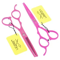 Tijeras profesionales para peluqueros, tijeras para el cabello de mano izquierda, 5,5 "", 6,0"", japonesas 440C, tijeras para cortar el cabello para zurdos, tijeras para adelgazar A0048D