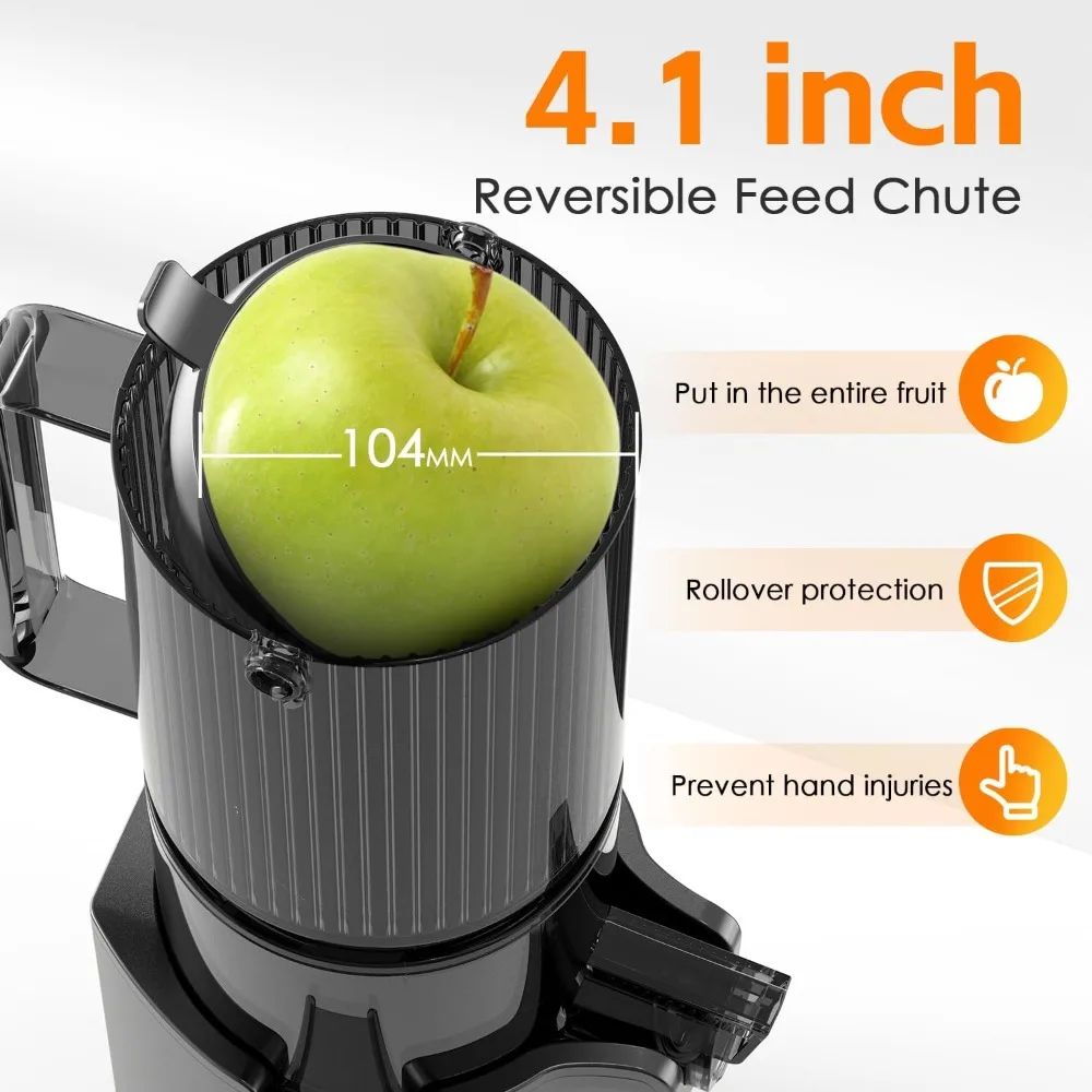 and quiet,Slow Cold Press Juicer Machine Juicer Machines with Low Noise for Whole Vegetables and Fruits