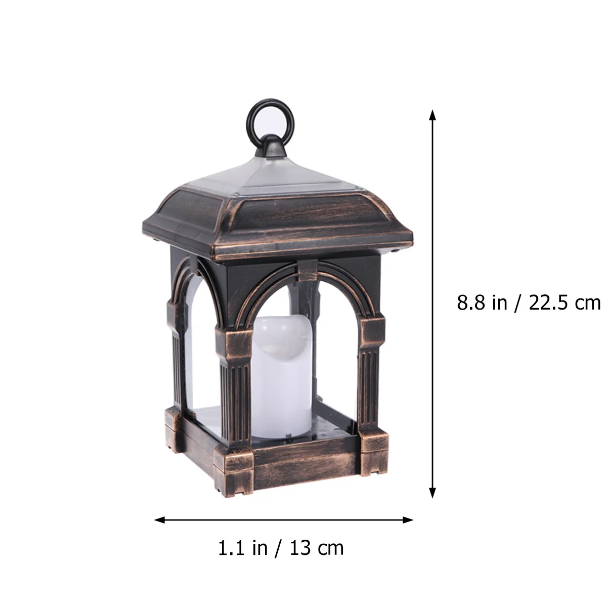 ضوء الشمس البرونزي الأنيق خمر الشكل حديقة الديكور الشمسية LED فانوس السيارات على الخروج توفير الطاقة الاستخدام الداخلي في الهواء الطلق