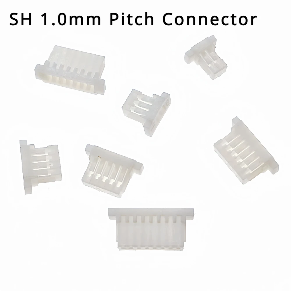 

50pcs SH 1.0mm Pitch Connector 2/3/4/5/6/7/8P Pin Plug Housing Shell