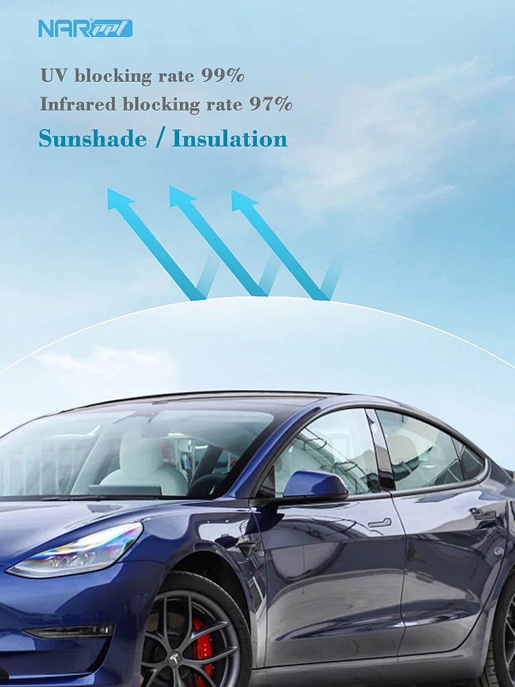 NARPPF 자동차 선루프 보호 필름 블랙 자동차 루프 스카이라이트 아이스 아머 신축성 있는 라이트 블루 아이스 아머 필름