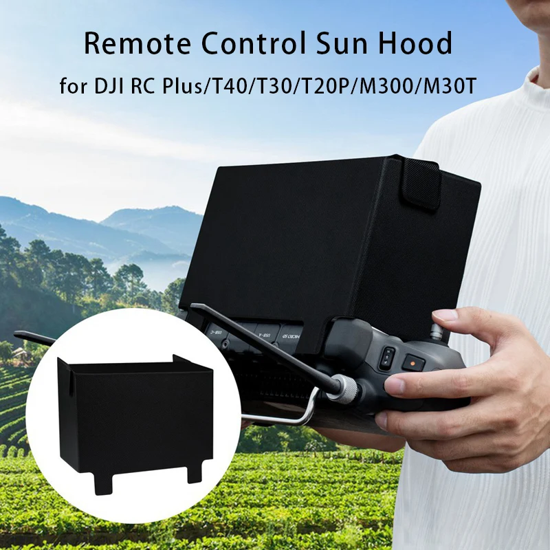 for DJI RC Plus Remote Controller Foldable Sun Hood for DJI T40/T30/T20P/M30/M30T Touch Screen Anti-glare Board Sunshade Cover