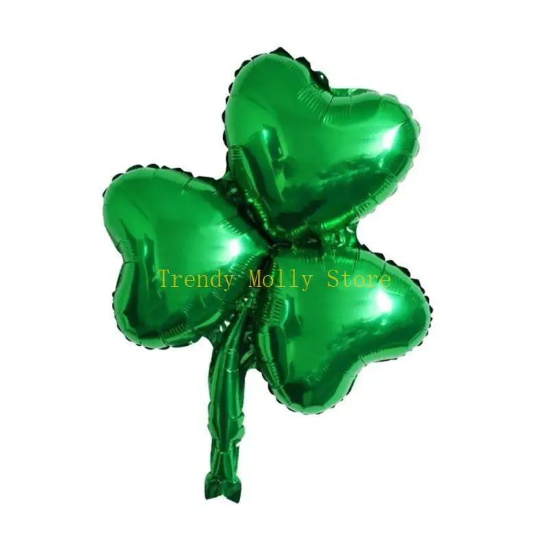 N5KB Irish Green Shamrock Clover-Balloons