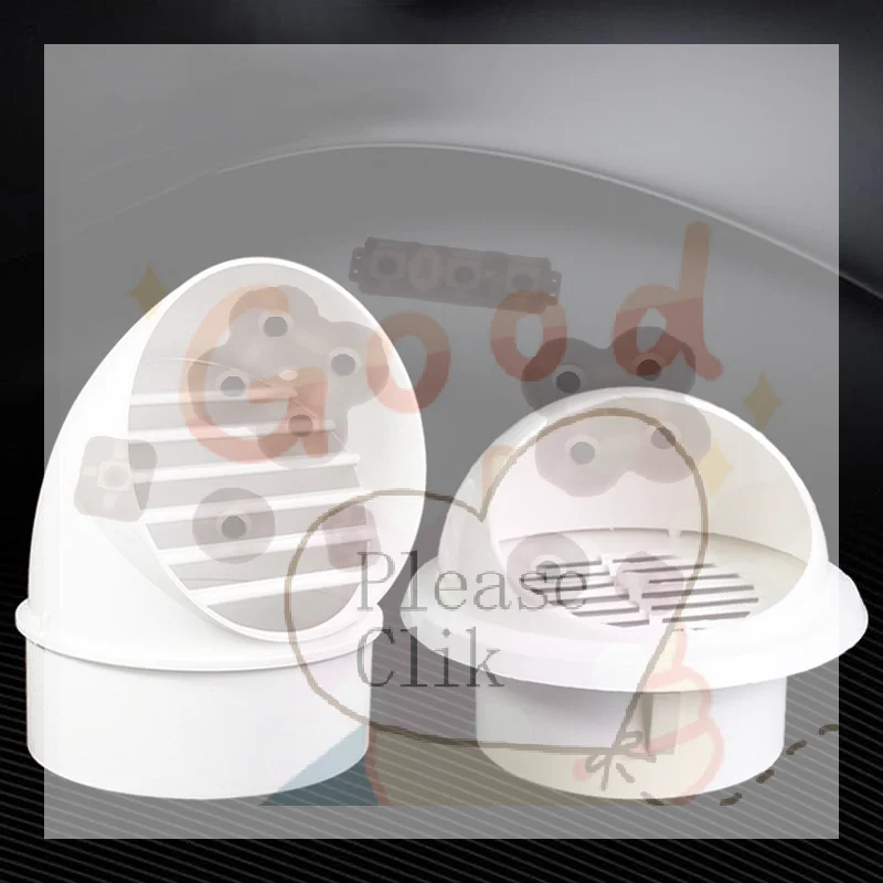 

【HG】White PVC Wide Caliber Exterior Vent Hood Windproof Rainproof Corrosion Resistant For Kitchen Bath Ventilation