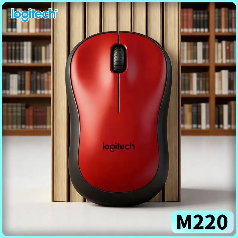 Logitech M220 SilentTouch Mouse USB Receiver 10m Distance 18-Month Battery 1000 DPI PC Mac Laptop Accessory