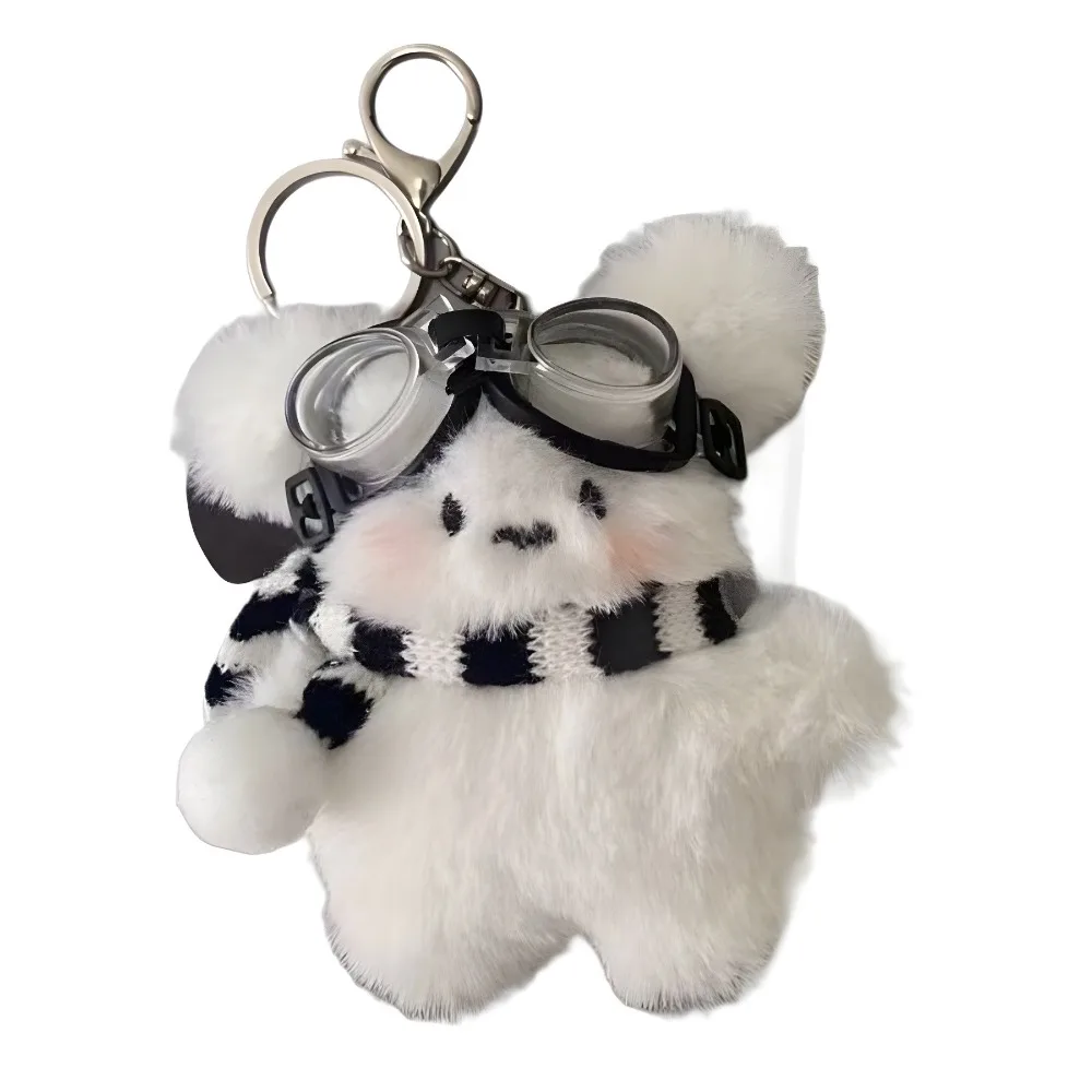 Trendy Cute Unique Pochacco Plush Keychain Creative Schoolbag Accessories Bag Pendant Anime Doll Couple Pendant Car Key Ring