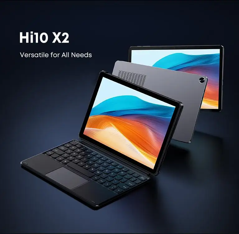 CHUWI Hi10 X2 Windows Tablets With Keyboard Laptop 10.1'' Intel Core i3-10100Y 8GB RAM 256GB SSD 2 In 1 Tablet PC 4K Windows11 WIFI6