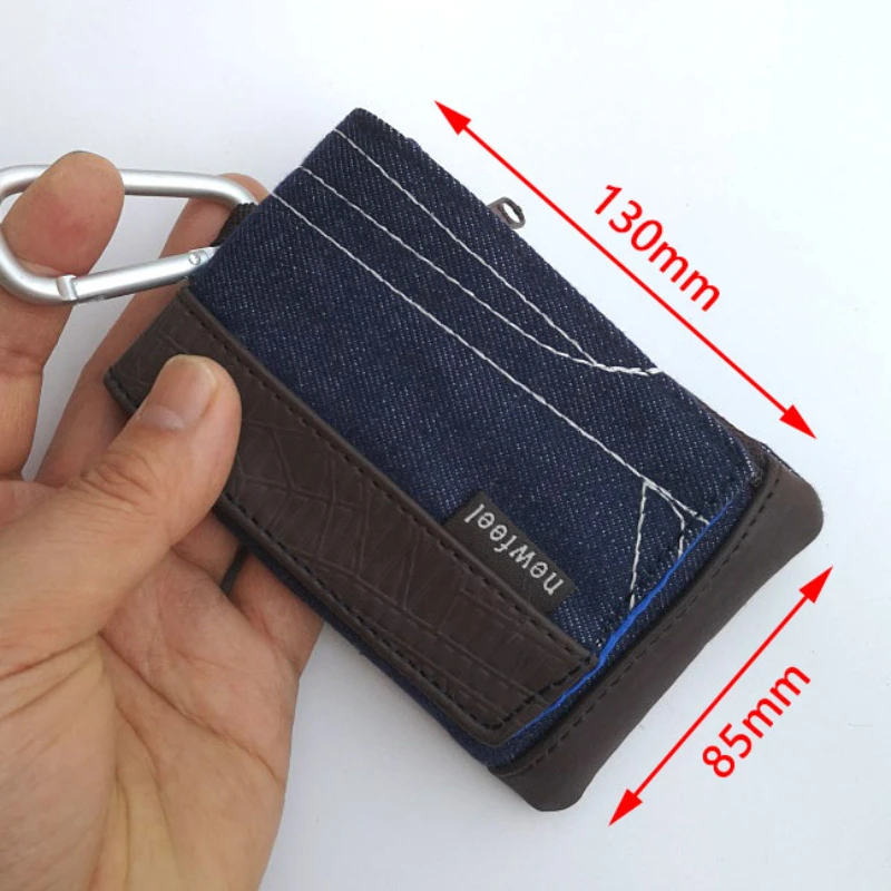 

Change Car Key Cute coin bag Zipper canvas denim mini coin purse bag