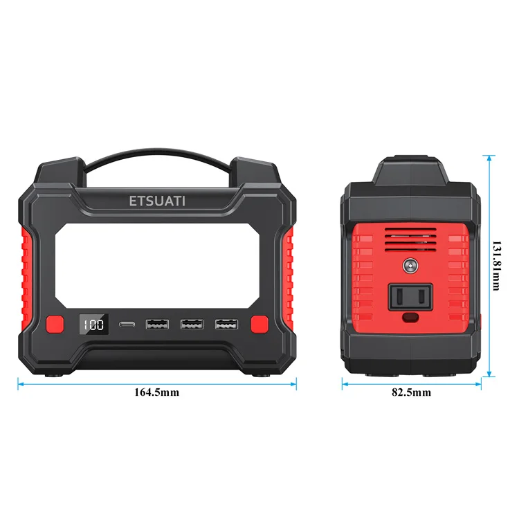 Brand   Etsuati 50000mAh  Portable Power Station 150W AC Output Portable Solar Generator PD 60W Solar Storage Power bank supply