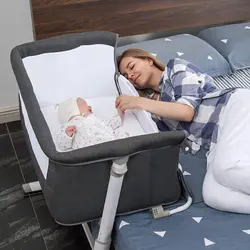 Cama de bebé ajustable, cuna de lujo, diseño único de fábrica