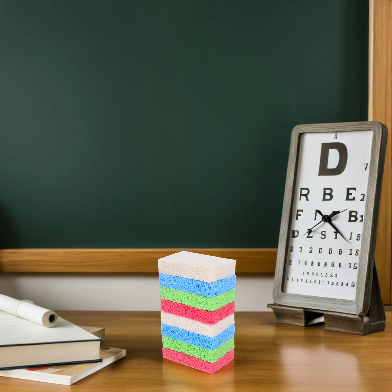 

8 Pcs Art Painting Sponge to Plasterboard Craft Sponges for Ceiling Texture Wood Pulp Cotton Rectangle Artist