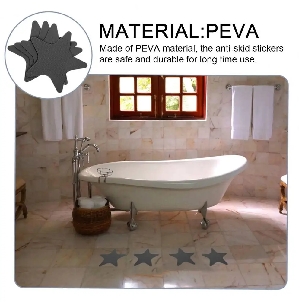 ملصقات مضادة للانزلاق للأرضيات وملصقات أمان لحمام السباحة وملصقات مضادة للانزلاق على شكل نجمة لسلامة حوض الاستحمام للحمام #4