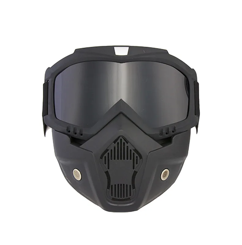 Taktischer Vollgesichtshelm MICH ABS - Abnehmbare Schutzbrille & NVG-Halterung für Airsoft CS Outdoor Wargame Schutzausrüstung