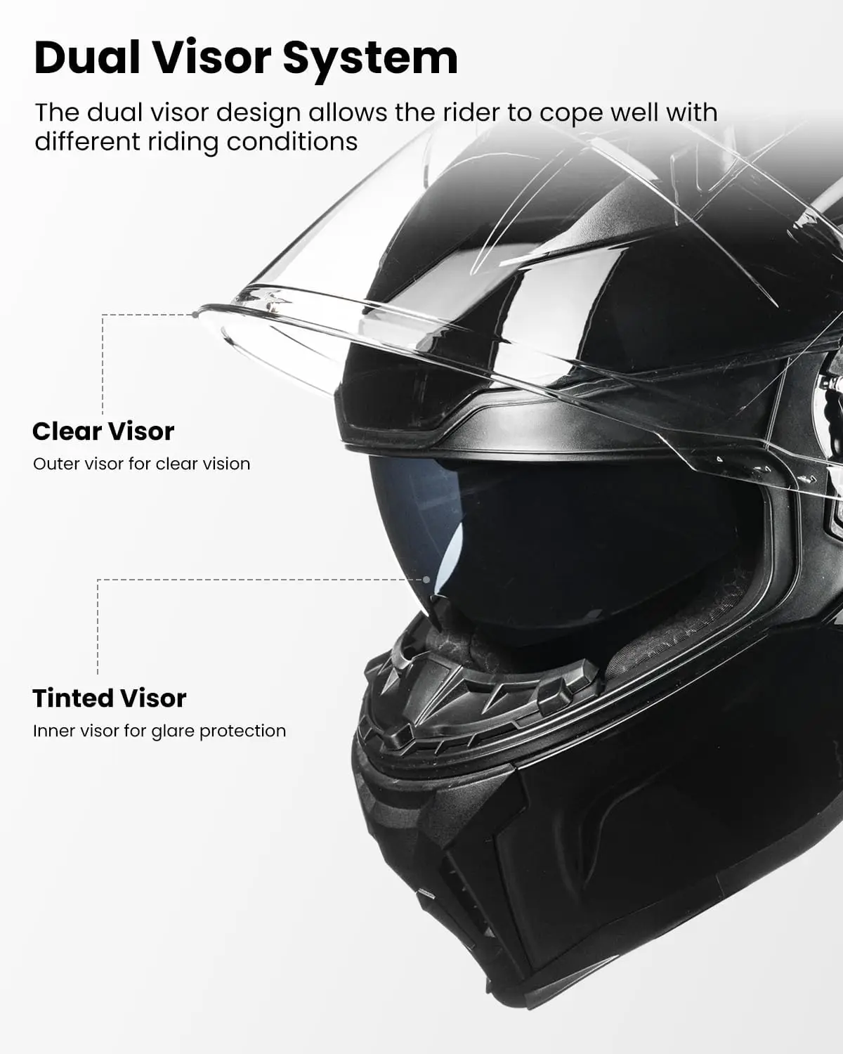 خوذة دراجة نارية كاملة الوجه للبالغين والرجال والنساء مع قناع مزدوج لسباق الدراجات في الشوارع DOT موديل MF565