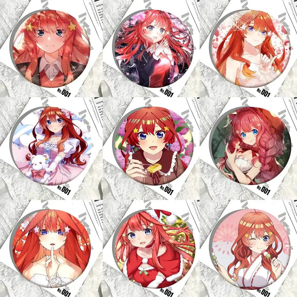 Anime-Charaktere Nakano Itsuki Rundes Abzeichen Kreative Brosche Kleidung Rucksack Accessoires Anstecknadel