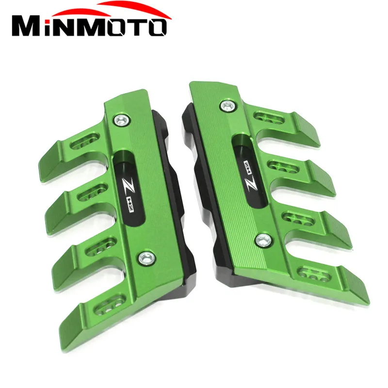 Met Logo Voor Kawasaki Zh2 Z H2 Motorfiets Voorvork Beschermer Spatbord Schuifregelaar Accessoires Spatbord