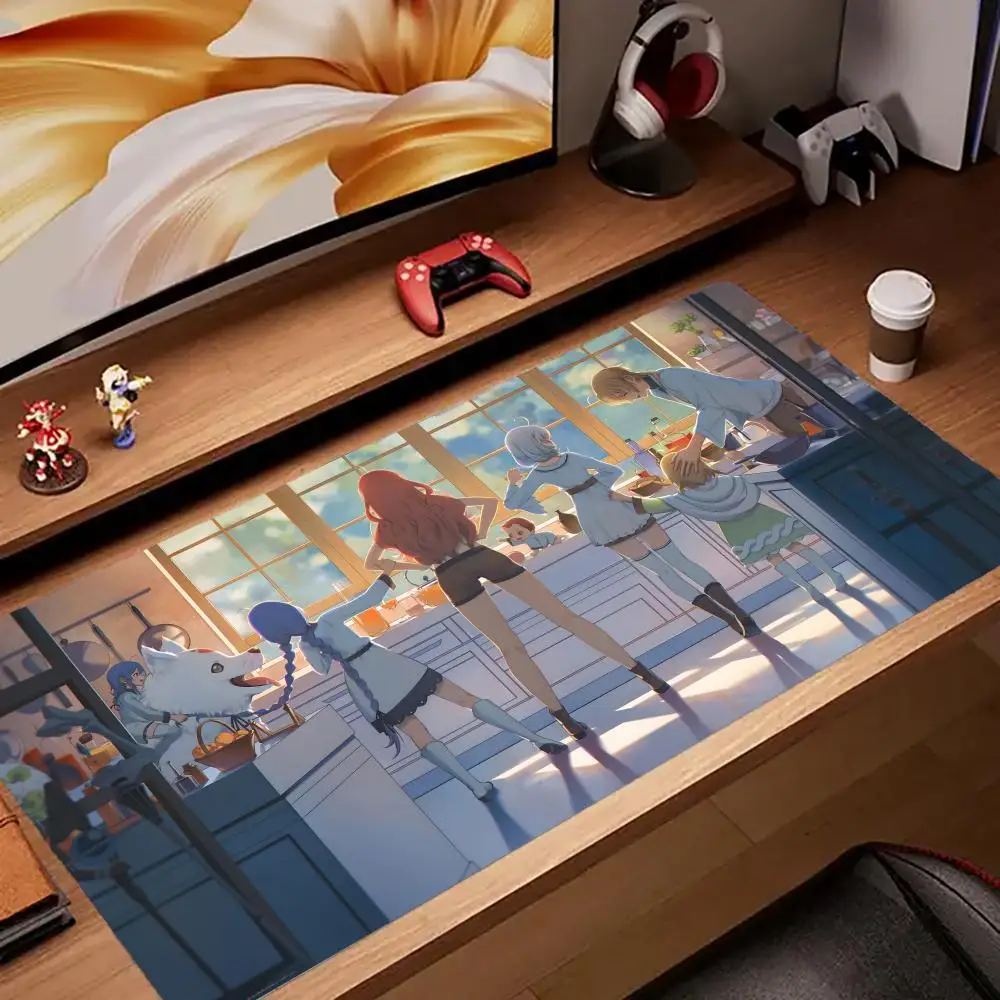 سجادات مكتب للوحة المفاتيح من Mushoku Tensei، مطاط كاواي، سجادة مكتب غير قابلة للانزلاق، XXL90x40 سم #1