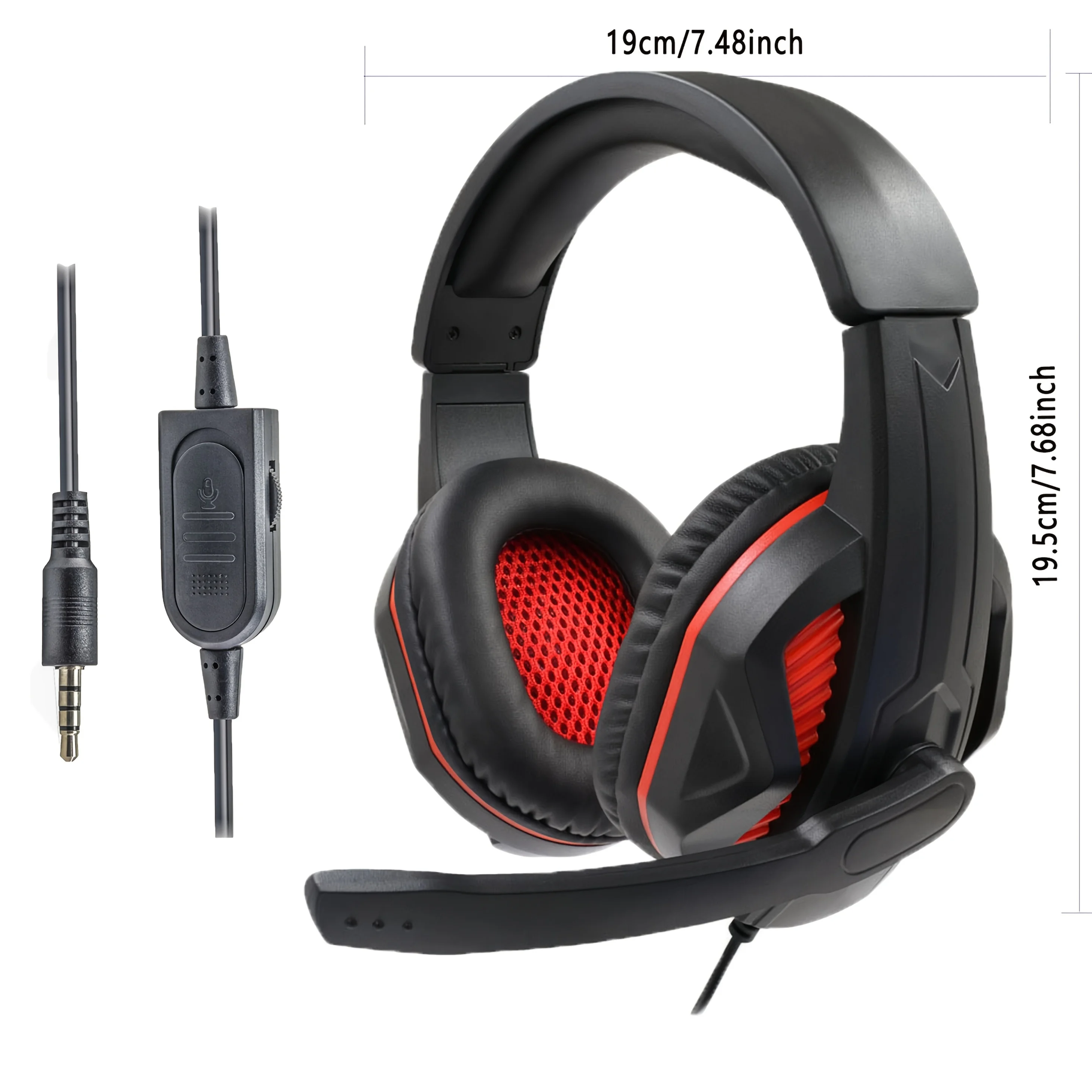 costyle gaming headset with microphone and mute is suitable for PS4, PS5, Xbox one, Nintendo Switch, view 2