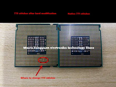 E5405 L5408 L5410 E5410 E5420 L5420 E5430 L5430 E5440 E5450 E5130 XEON processor LGA771 pin Hard changed 775 pin mainboard