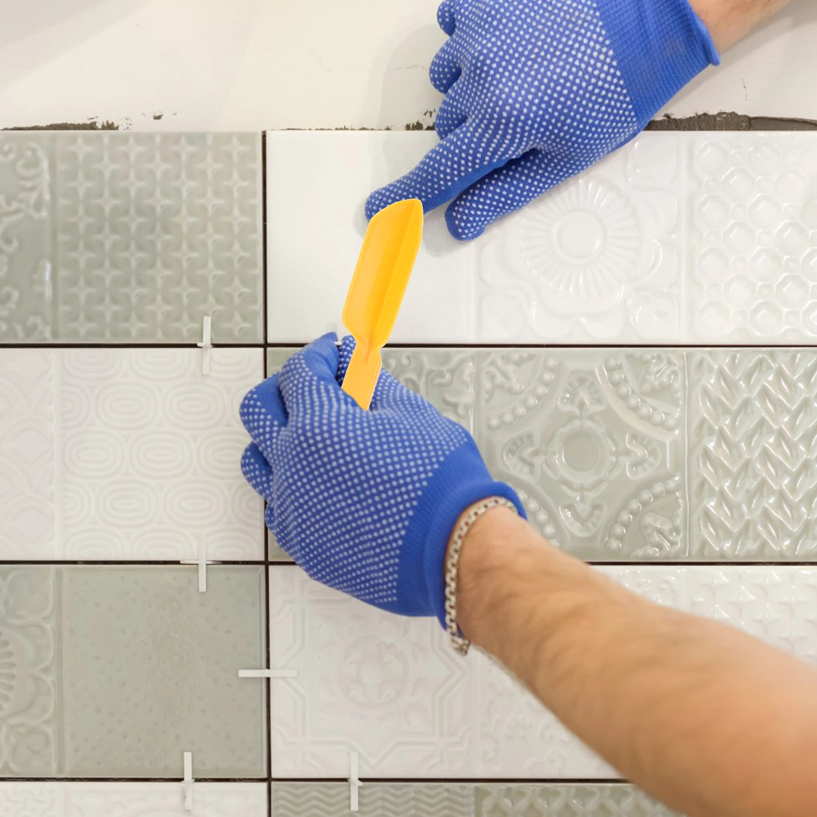 

100pcs Caulking Tool Tile Gaps Sealing Home nishing Finishing Grout Floor Sealant Lines Edges Corners Joints Plastic