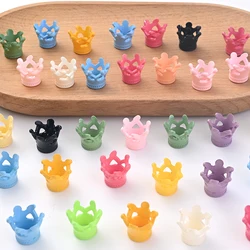 20Pcs New Acrylic Beads Colored Crown Shape Loose Spacer Bead for Jewelry Making Diy Handmade Necklace Bracelet Accessories Gift